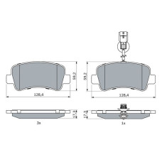 Колодки задні (фургон) Renault Master III/Opel Movano B/Nissan NV400 10- (+датчик)  APPLUS