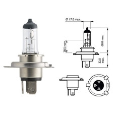 Лампочка галогенова H4 12V 60/55W +30% PHILIPS. 12342PRC1 Лампочка галогенова H4 12V 60/55W +30% PHILIPS. 12342PRC1