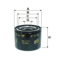 Масляний фільтр Subaru, Hyundai Accent, Elantra, Getz, Tucson, Kia Ceed, Cerato, Mazda 323, 626, WIXFILTRON. WL7171 Масляний фільтр Subaru, Hyundai Accent, Elantra, Getz, Tucson, Kia Ceed, Cerato, Mazda 323, 626, WIXFILTRON. WL7171