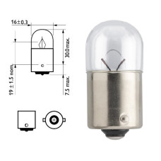 Лампочка одноконтактна з цоколем R5W 12V 5W PHILIPS. 12821CP Лампочка одноконтактна з цоколем R5W 12V 5W PHILIPS. 12821CP