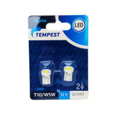Лампочка LED безцокольна габаритних вогнів 12V упаковка 2 штуки TEMPEST. TP-213T10-12