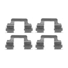 Монтажний комплект гальмівних колодок  Audi A4, A5, A6, A7, Q5 VW T5  METZGER
