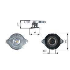 Кришка радіатора MB W124 85-. BMW. Chevrolet. Citroen. Ford виробник TRUCKTEC