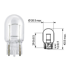 Лампочка безцокольна 12V 21W PHILIPS. 12065CP Лампочка безцокольна 12V 21W PHILIPS. 12065CP