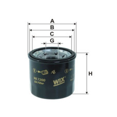 Масляний фільтр Kia, Nissan, Hyundai, Mazda 323 1.3 16V,1.5I,1.8,1.8I 16V Subaru Justy 1. WIXFILTRON. WL7200 Масляний фільтр Kia, Nissan, Hyundai, Mazda 323 1.3 16V,1.5I,1.8,1.8I 16V Subaru Justy 1. WIXFILTRON. WL7200