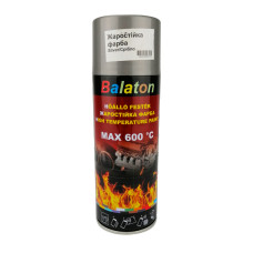 Фарба спрей срібляста жаростійка Silver Fireproof 400 ml виробник Balaton Фарба спрей срібляста жаростійка Silver Fireproof 400 ml виробник Balaton