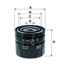 Масляний фільтр GAZ - 3302 - LADA 2101-2107, 2121 -89; Skoda Forman 135LS 91-93;WIXFILTRON. WL7067 Масляний фільтр GAZ - 3302 - LADA 2101-2107, 2121 -89; Skoda Forman 135LS 91-93;WIXFILTRON. WL7067