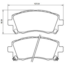 Колодки передні Subaru Outbak, Forester, Legacy II воробник HI-Q Колодки передні Subaru Outbak, Forester, Legacy II воробник HI-Q